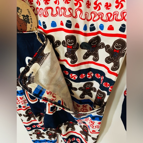 Lazy One flapjack pajamas Small sweetcheeks NWT gingerbread trapdoor 100% cotton - Picture 2 of 5